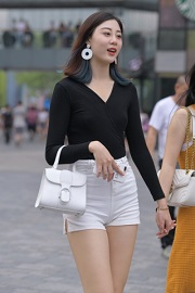 街拍牛仔裤之日常瞬间穿搭